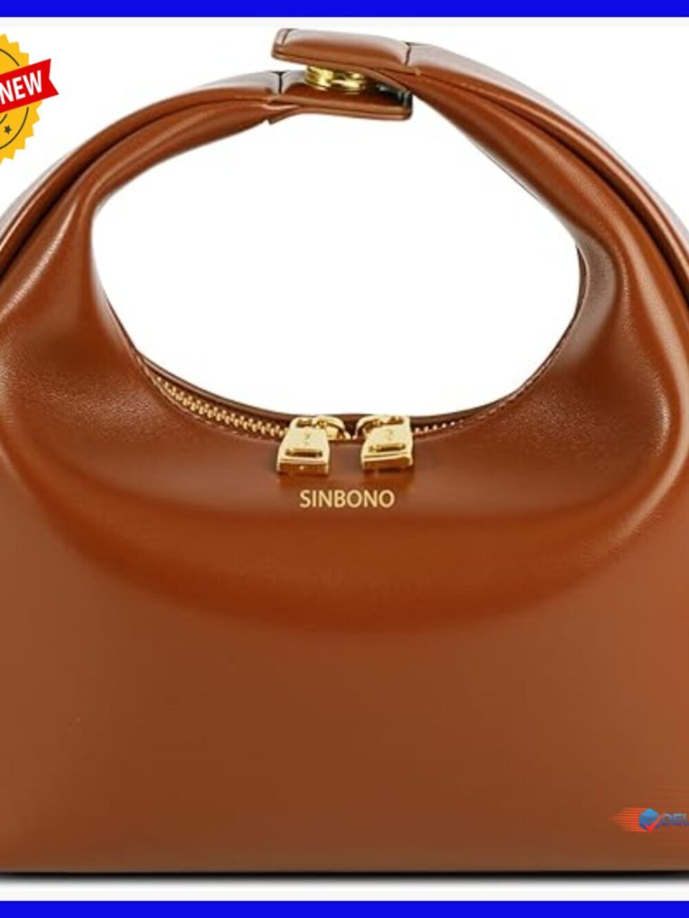 Medium Vegan Leather Hobo Crossbody Bag with Top Handle, 9.45x9.25 Inches